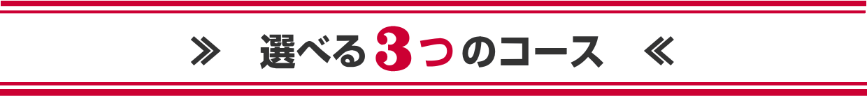 選べる3つのコース